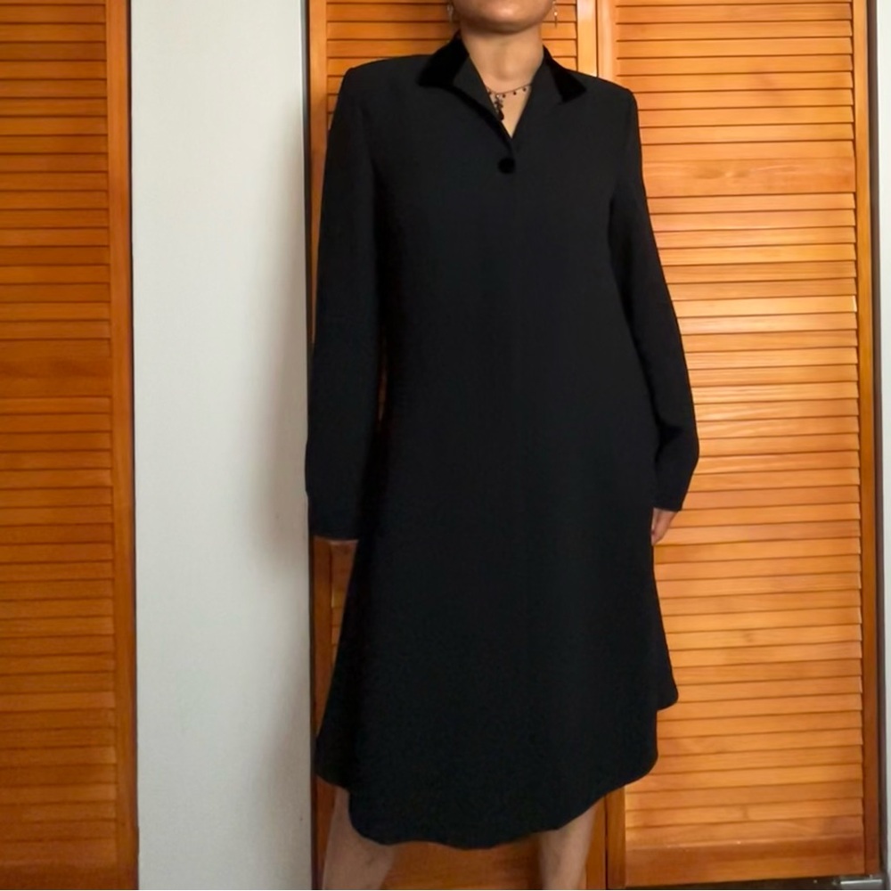 Jones New York Black Long Sleeve Notched Collar jacket